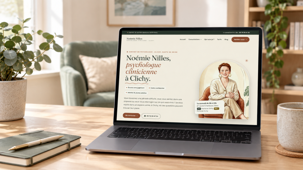 création et référencement site Noémie Nilles